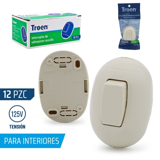 [3-575] [3-575] INTERRUPTOR SENCILLO TIPO P52 TROEN 3-575