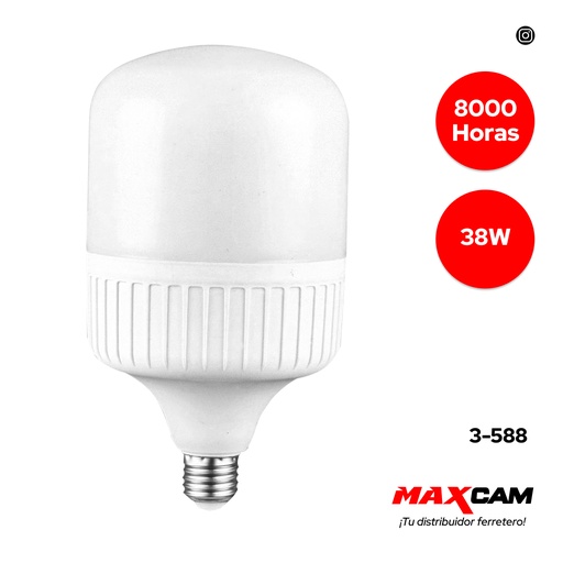 [3-588] BOMBILLO KING HAT LED 38W MAXI LIGHT 3-588
