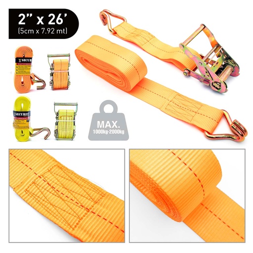 [3-645] [3-645] CINTA RACHET 2" SECURITY x 26 FT 3-645