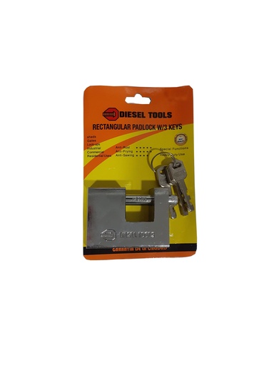 [3-919] CANDADO ANTICIZALLA PLATEADO 80MM DIESEL TOOL 3-919