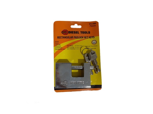 [3-920] CANDADO ANTICIZALLA PLATEADO 70MM DIESEL TOOL 3-920