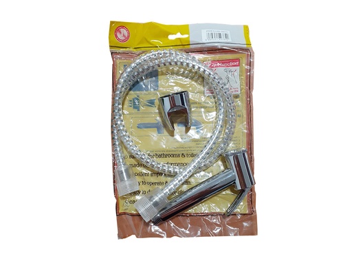 [3-931] DUCHA TELEFONO CROMADA MANGUERA TRANSPARENTE 3-931