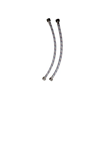[3-937] MANGUERA METALICA FLEXIBLE 1/2" x 1/2" x 40CM 3-937