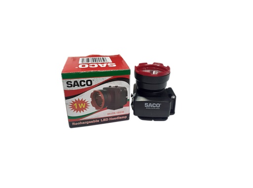 [4-024] LINTERNA MINERA RECAR LED 1W SACO 4-024