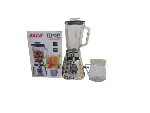 [4-026] LICUADORA 3 VELOCIDADES VASO VIDRIO SACO 4-026