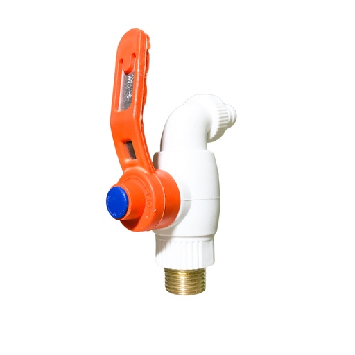 [4-050] LLAVE CHORRO PASO RAPIDO MANGO AZUL 4-050