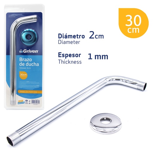 [4-114] BRAZO PARA REGADERA GRIVEN 4-114