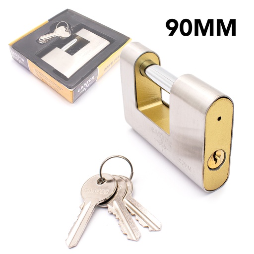 [4-115] CANDADO ANTICIZALLA 90MM CASTOR EMPAQUE 4-115