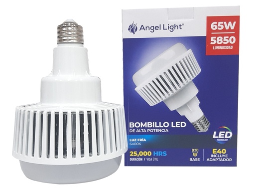 [4-128] BOMBILLO LED 65W ANGEL LIGHT E27/E40 110/220 4-128