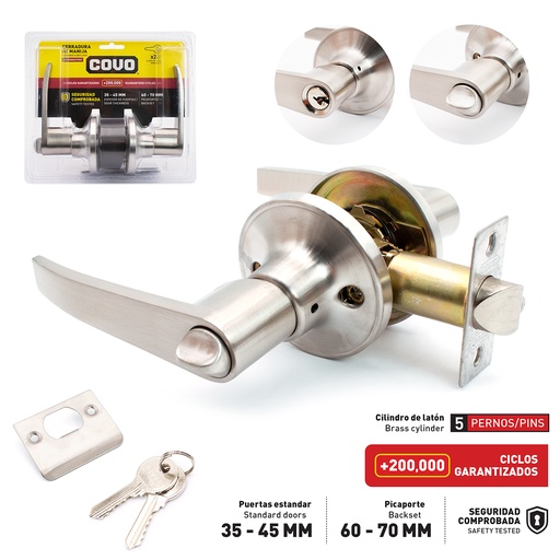 [4-140] CERRADURA CON MANILLA RECTA COVO 4-140