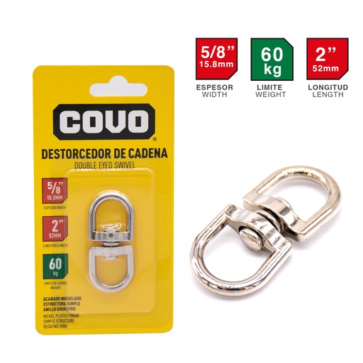 [4-155] DESTORCEDOR DE CADENA 5/8" x 2" COVO 4-155