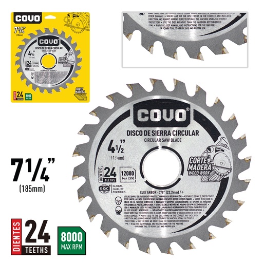 [4-171] [4-171] DISCO P/SIERRA CIRCULAR 4 1/2" 24D  COVO 4-171