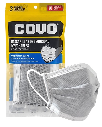 [4-187] MASCARILLA DESECHABLE x Unidades COVO 4-187