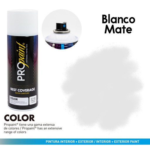 [4-223] SPRAY BLANCO MATE PRO PAINT 4-223