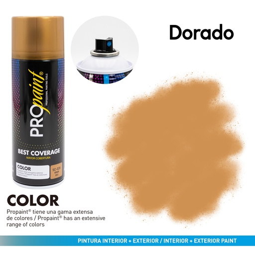 [4-225] SPRAY DORADO x 400 ML PRO PAINT 4-225