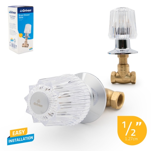 [4-255] LLAVE P/DUCHA INDIVIDUAL x 1/2 BRONCE GRIVEN 4-255