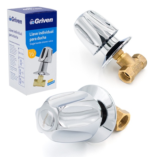 [4-257] LLAVE P/DUCHA INDIVIDUAL x 1/2 BRONCE GRIVEN 4-257