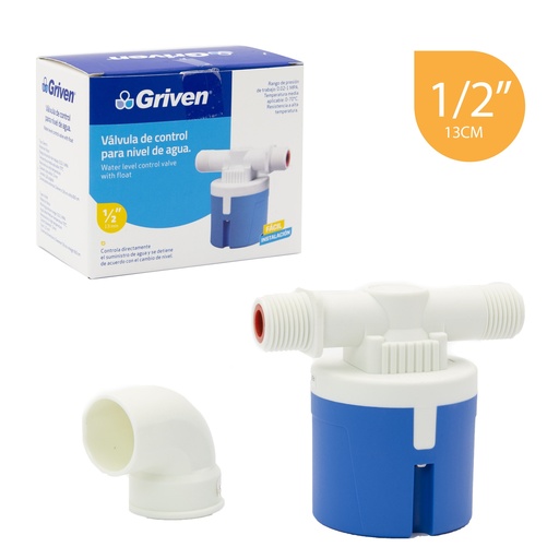 [4-279] VALVULA DE CONTROL 1/2" P/TANQUE GRIVEN 4-279