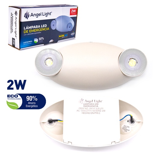 [4-337] LAMPARA DE EMERGENCIA LED 2W 85-265V 4-337