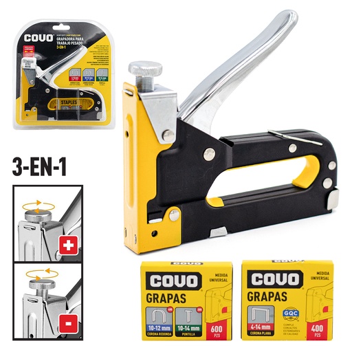 [4-348] GRAPADORA TRABAJO PESADO COVO 4-348