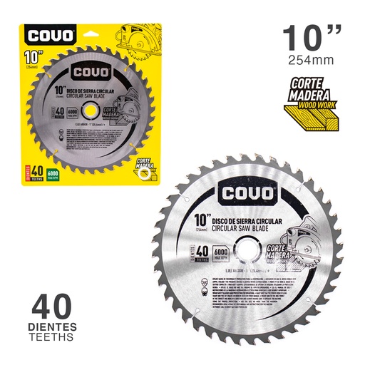 [4-354] [4-354] DISCO P/SIERRA CIRCULAR 10" 40D  COVO 4-354