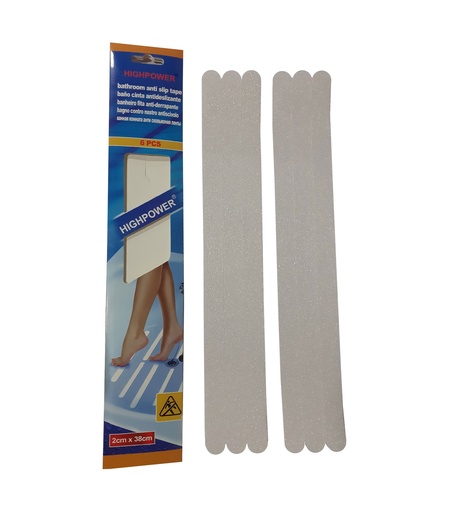 [4-420] CINTA ANTI RESBALANTE DE BAÑO 2CM X 35CM 4-420