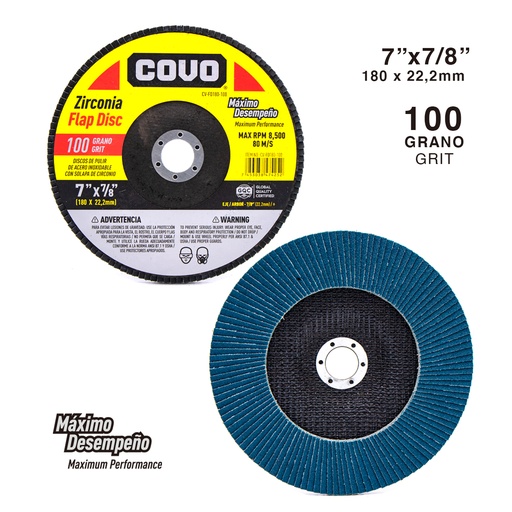 [4-436] DISCO FLAP 7" DE 100 COVO 4-436