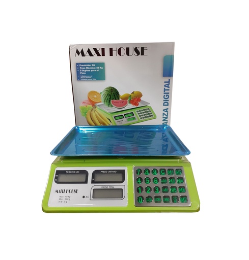 [4-519] PESO ELECTRONICO BALANZA DIGITAL x 40KG MAXI 4-519