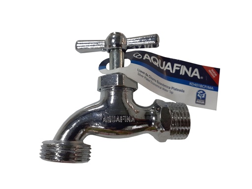 [4-531] LLAVE CHORRO CROMADA ECONOMICA AQUAFINA 4-531