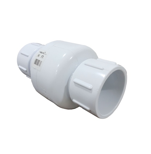 [4-535] VALVULA CHECK PVC x 1 1/2" SOLDAR AQUAFINA 4-535