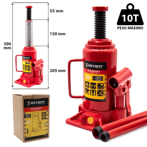 [4-579] GATO BOTELLA 10 TON  SECURITY 4-579