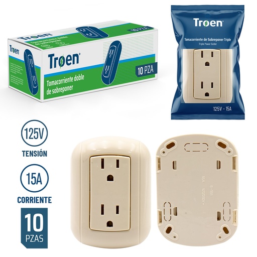 [4-583] TOMA DOBLE C/TIERRA SUPERFICIAL TROEN 4-583