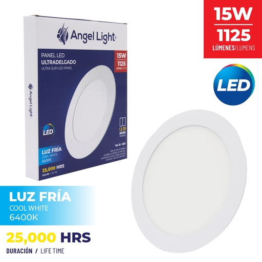 [4-588] PANEL LED EMP RED LUZ BLANCA 15W ANGEL L 4-588