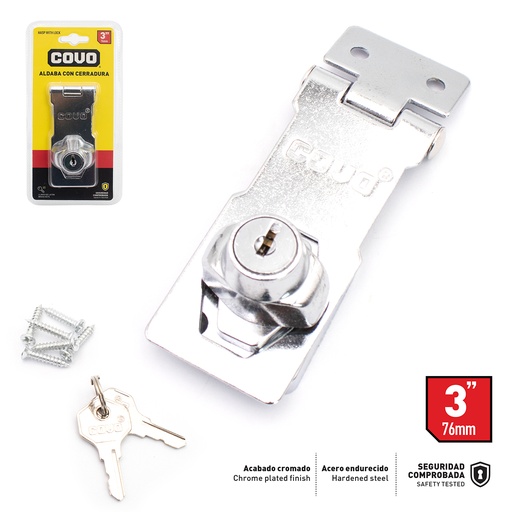[4-618] ALDABA CON CERADURA 3 PULG COVO 4-618