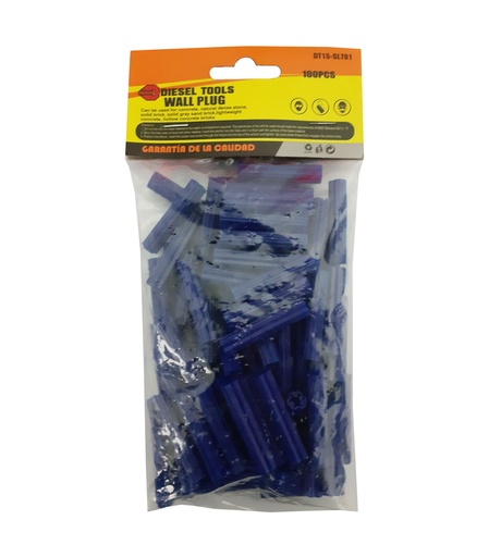 [4-639] RAMPLUG PLASTICO AZUL 5/16x1 1/2 x 100 DIESE 4-639
