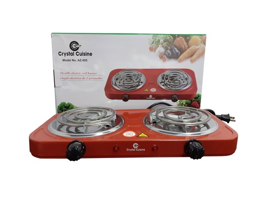 [4-643] COCINA ELECTRICA 2 HORNILLA CRYSTAL CUISINE 4-643
