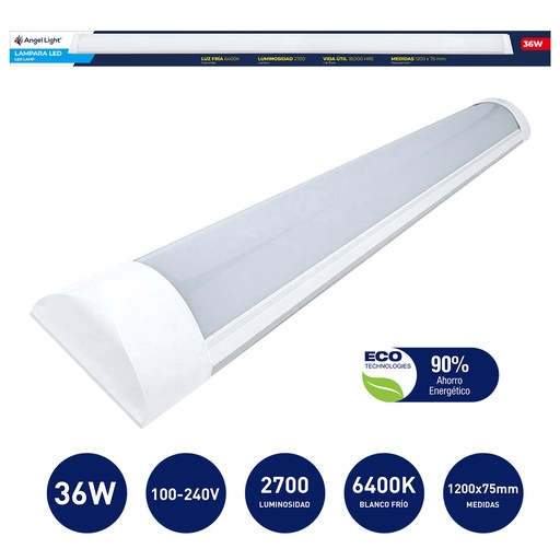 [4-656] LAMPARA LED 36W 1200x75mm ANGEL LIGHT 85-265V 4-656