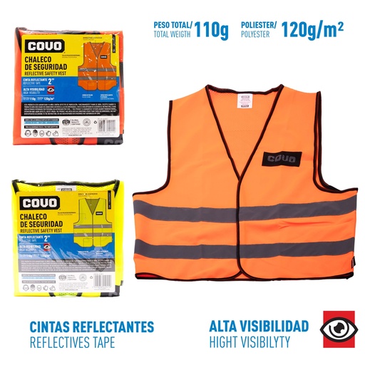 [4-671] CHALECO DE SEGURIDAD COVO 4-671