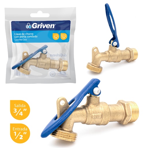 [4-685] LLAVE MANGUERA P/RAPIDO C/PORTACANDO  GRIVEN 4-685