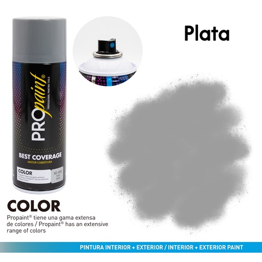 [4-712] SPRAY PLATA PRO PAINT 4-712
