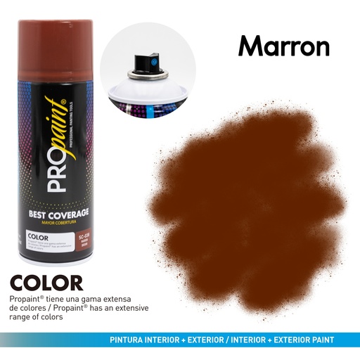 [4-718] SPRAY MARRON x 400 ML PRO PAINT 4-718