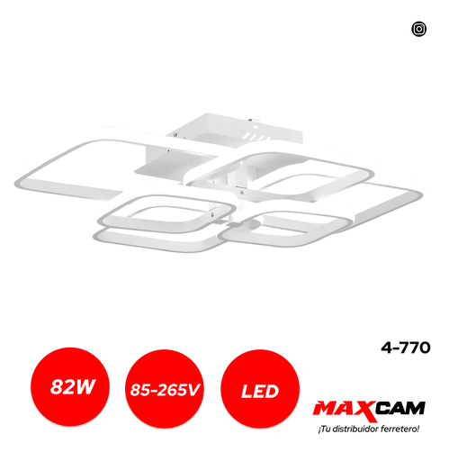 [4-770] LAMPARA LED PARA TECHO 82W 85-265V 4-770