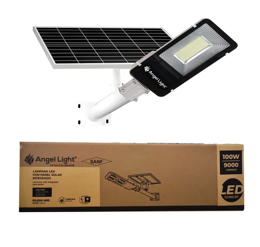 [4-773] LAMPARA EXT LED 100W C/PANEL SOLAR 85-265V 4-773