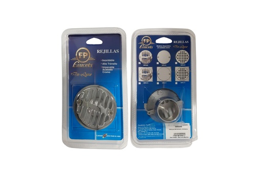 [0-076] REJILLA REDONDA ESTANDAR CROMADA  FP  08RJ02 0-076