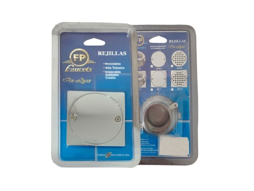 [0-079] REJILLA CUADRADA CIEGA CROMADA  FP  08RJ11 0-079