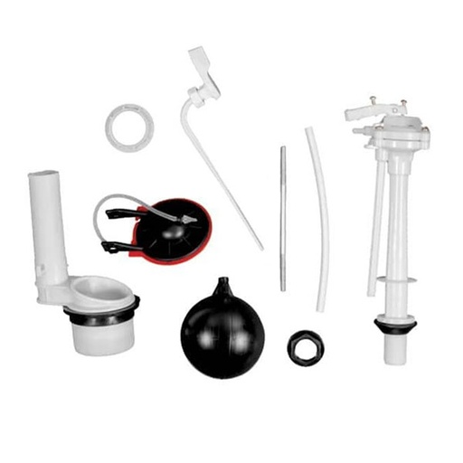 [0-121] HERRAJE DELTA C/MANIJA BLANCO VENCERAMICA 0-121