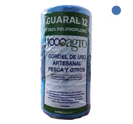 [0-182] GUARAL N 12 AZUL REY 1100MTS x UNID 1000AGRO 0-182
