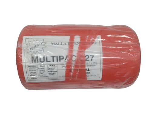 [0-223] MALLA MULTIPACK 2750 1000x0,27MTS ROJO TRICAL 0-223