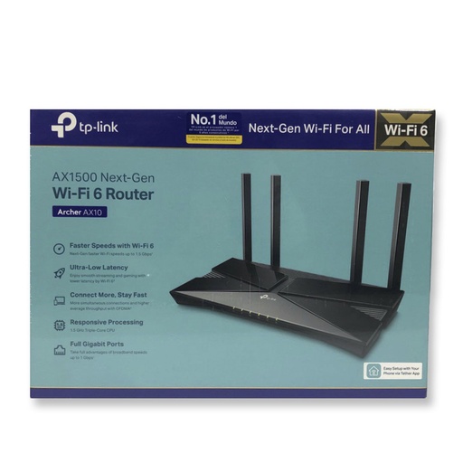 [0-332] ROUTER WIFI-6 ARCHER AX10 AX1500 GIGABIT TPLINK 0-332