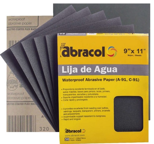 [0-356] LIJA GRANO 320 ABRACOL 0-356